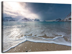 Haukland Beach Winter Light Wall Art