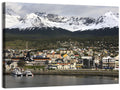 Ushuaia Harbor and Snowcapped Mountains Wall Art