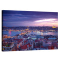 Istanbul Twilight Skyline Wall Art