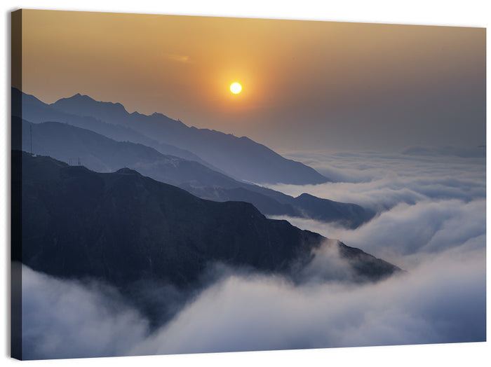 Ta Xua Range at Golden Dawn Wall Art as a canvas print