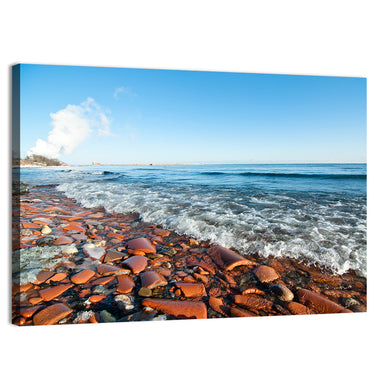 Lake Ontario Terracotta Shoreline Wall Art