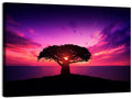 Baobab Sunset Silhouette Wall Art