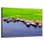 Boats at the Shoreline Wall Art