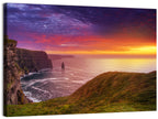 Cliffs of Moher Sea Stack at Sunset Wall Art