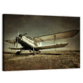 Vintage Military Biplane Wall Art