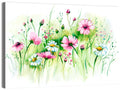 Airy Wildflower Meadow Watercolor Wall Art