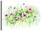 Airy Wildflower Meadow Watercolor Wall Art