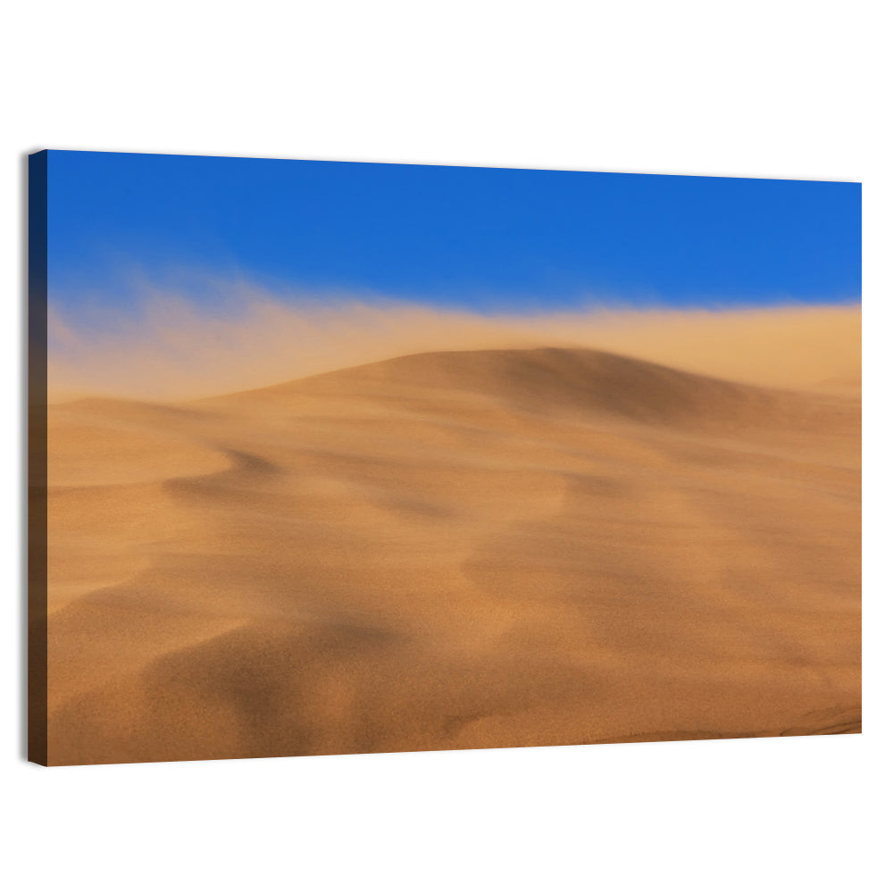 Dune Crest Sandstorm Wall Art, canvas print, landscape