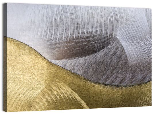 Thin Line Metallic Abstract Wall Art