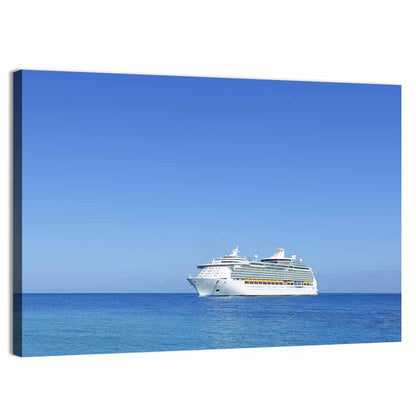 Cruise Ship in Open Sea Wall Art