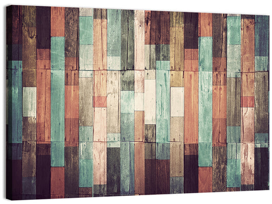 Sound Waves Wood Planks Wall Art