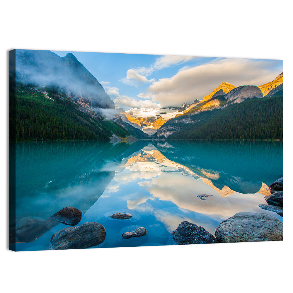 Lake Louise Sunrise Reflection Wall Art
