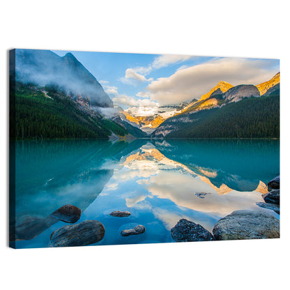 Lake Louise Sunrise Reflection Wall Art
