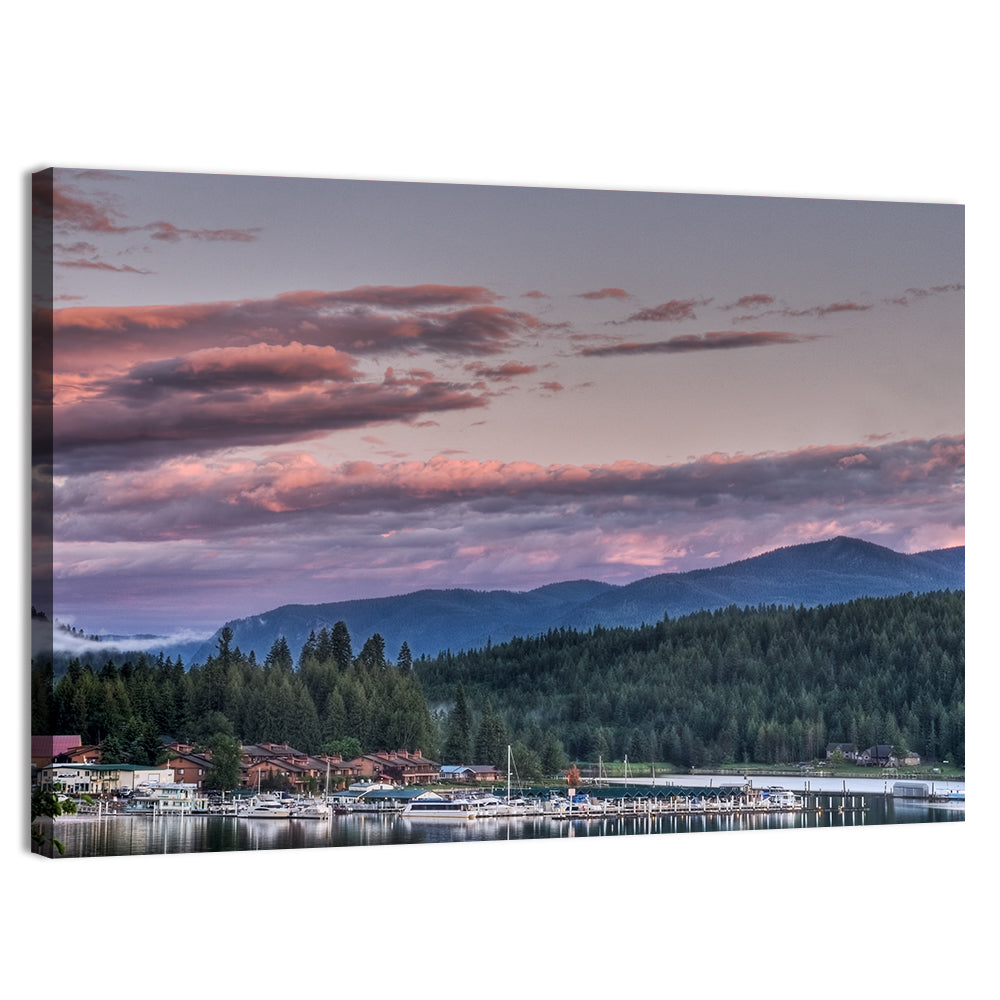 Lake Pend Oreille Twilight Reflection Wall Art