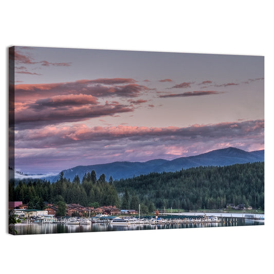 Lake Pend Oreille Twilight Reflection Wall Art