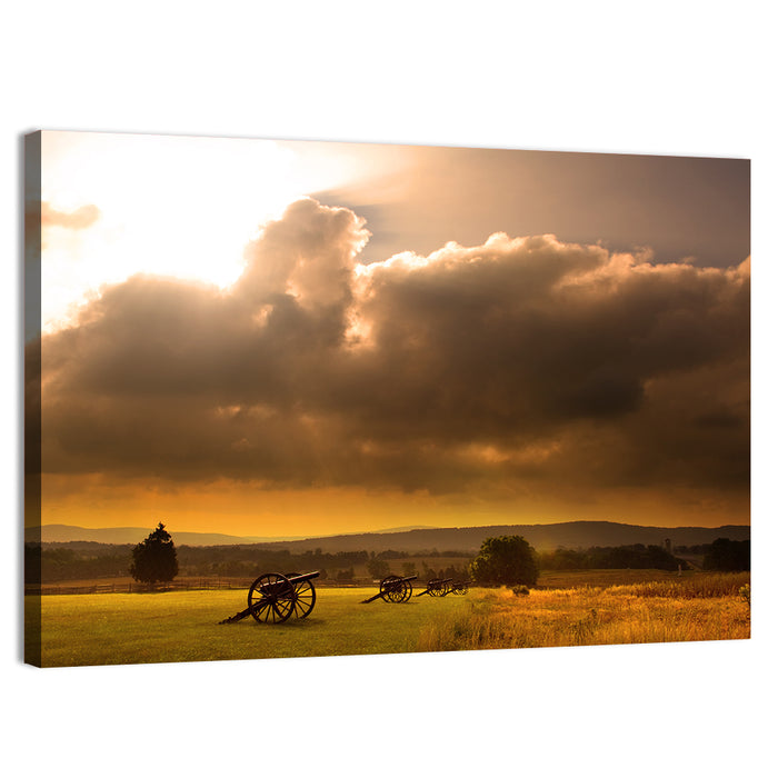 Antietam Civil War Battlefield Wall Art as a canvas print