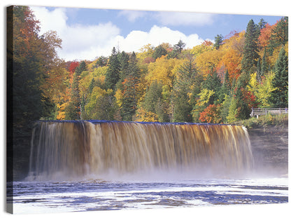 Tahquamenon Falls Autumn Waterfall Wall Art