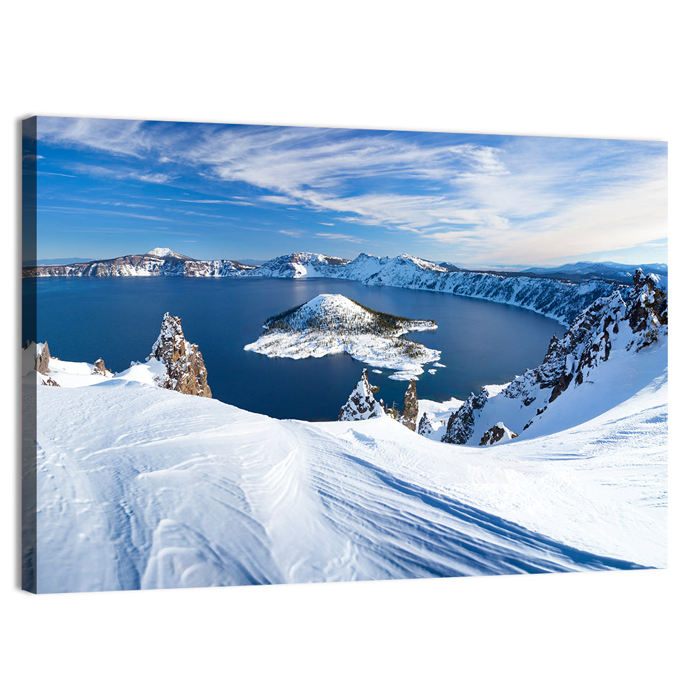 Crater Lake with Wizard Island Wall Art