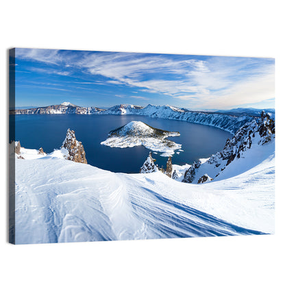 Crater Lake with Wizard Island Wall Art