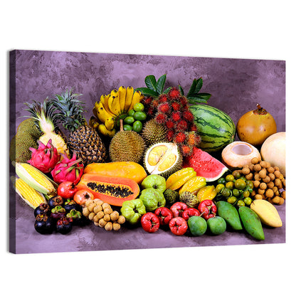 Tropical Fruit Still Life Wall Art