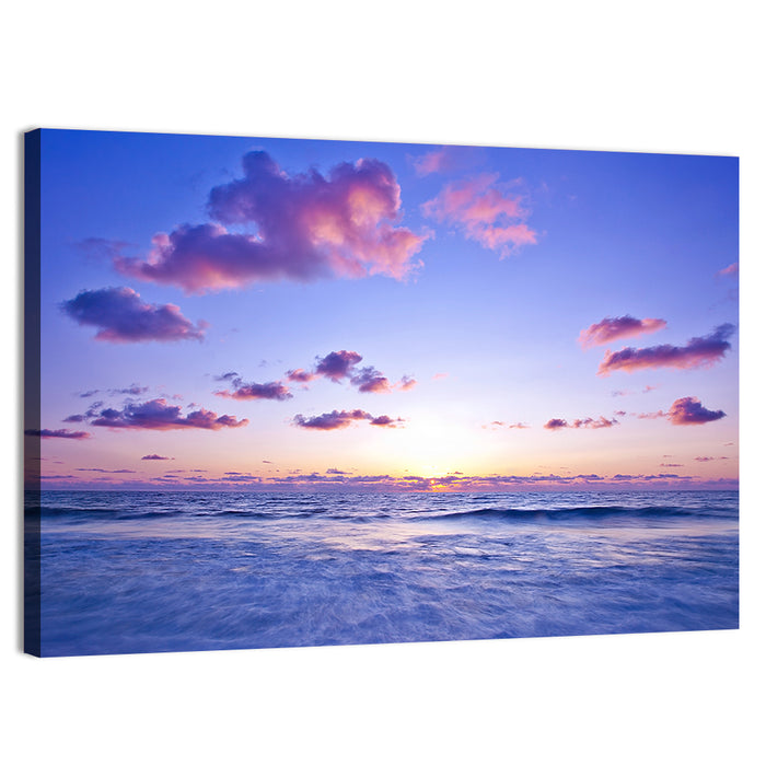 Mediterranean Sunset Wall Art as a canvas print