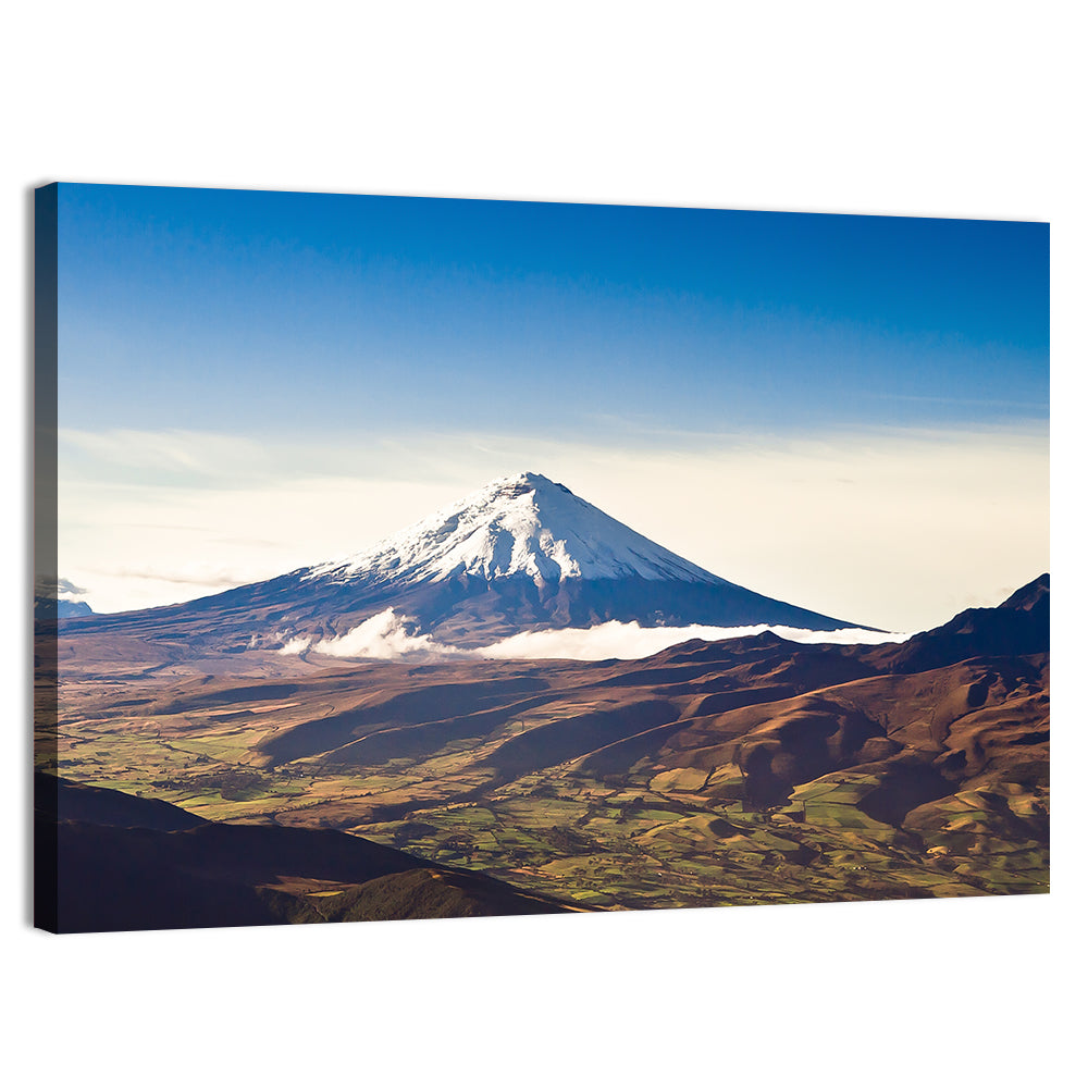 Cotopaxi Volcano Landscape Wall Art, canvas print, landscape
