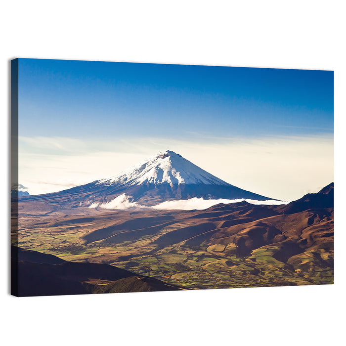 Cotopaxi Volcano Landscape Wall Art as a canvas print