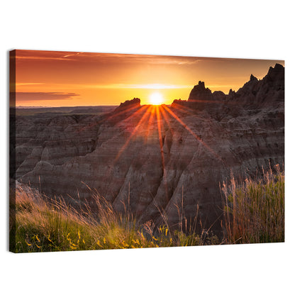 Badlands National Park Sunset Wall Art