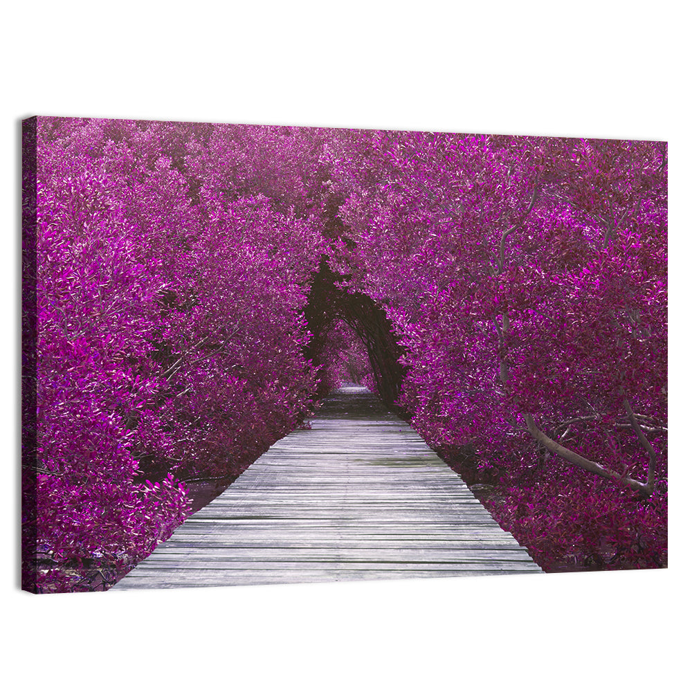 Magenta Mangrove Pathway Wall Art