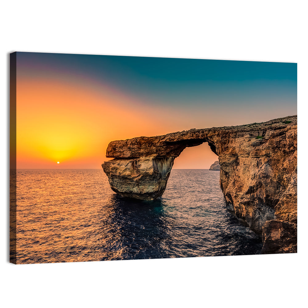 Azure Window Sunset, Dwejra Wall Art