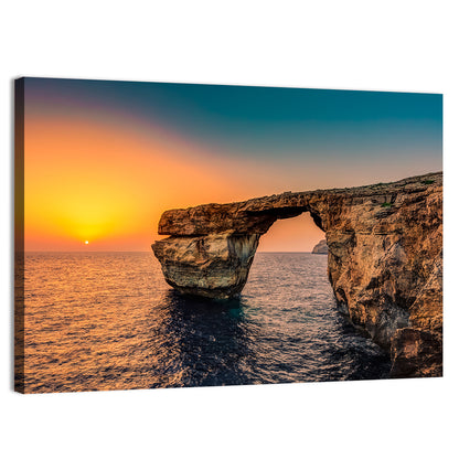 Azure Window Sunset, Dwejra Wall Art