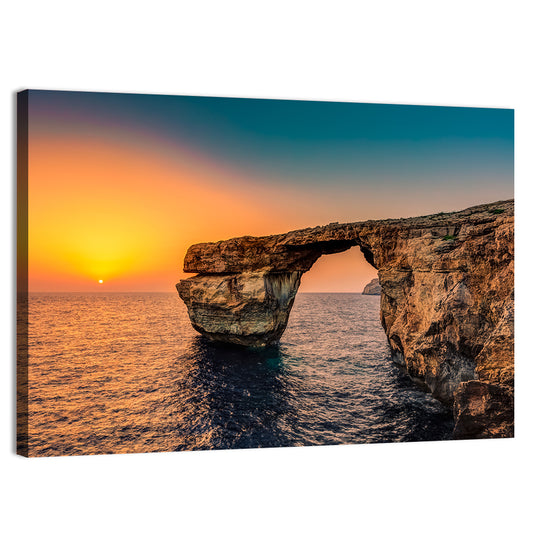 Azure Window Sunset, Dwejra Wall Art