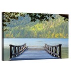 Lake Crescent Dock Perspective Wall Art