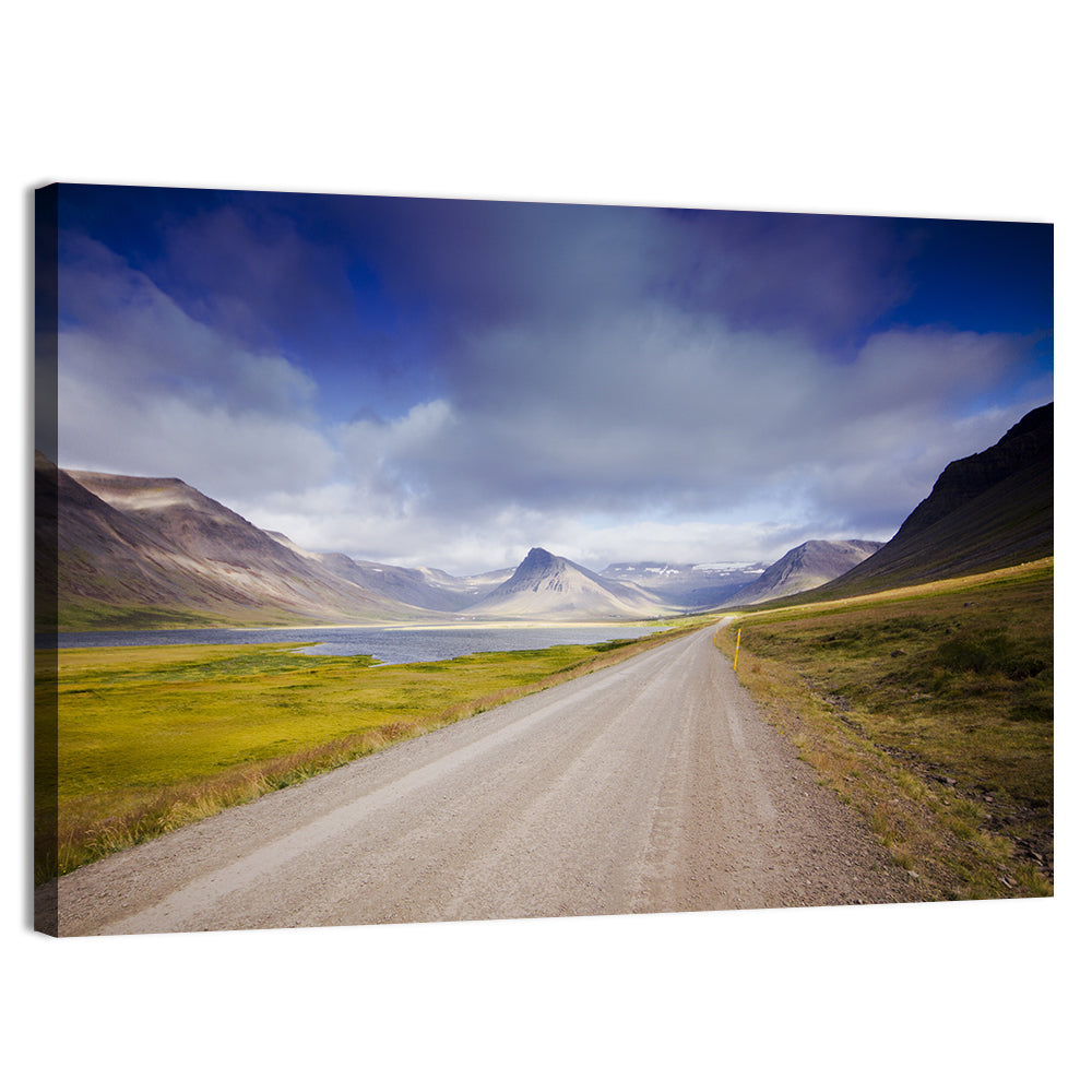 Iceland Gravel Road Landscape Wall Art