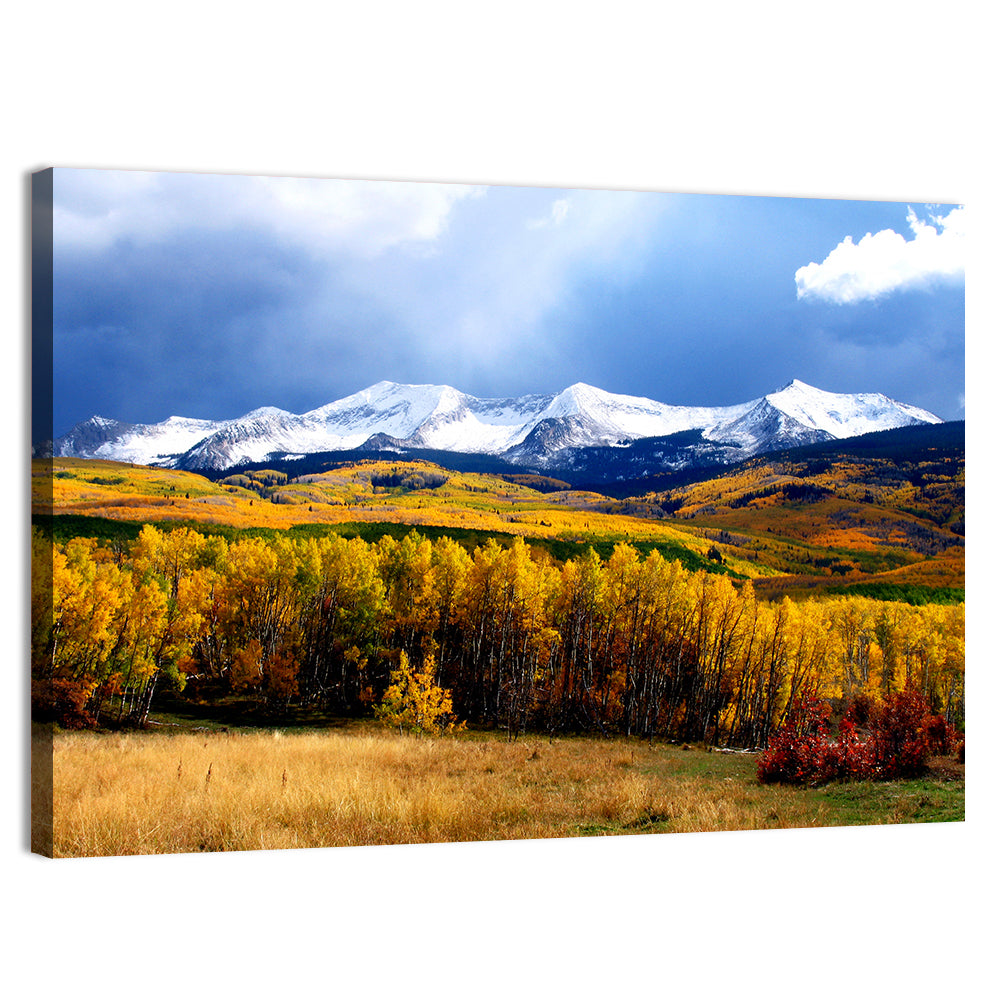 Crested Butte Autumn Mountains Wall Art