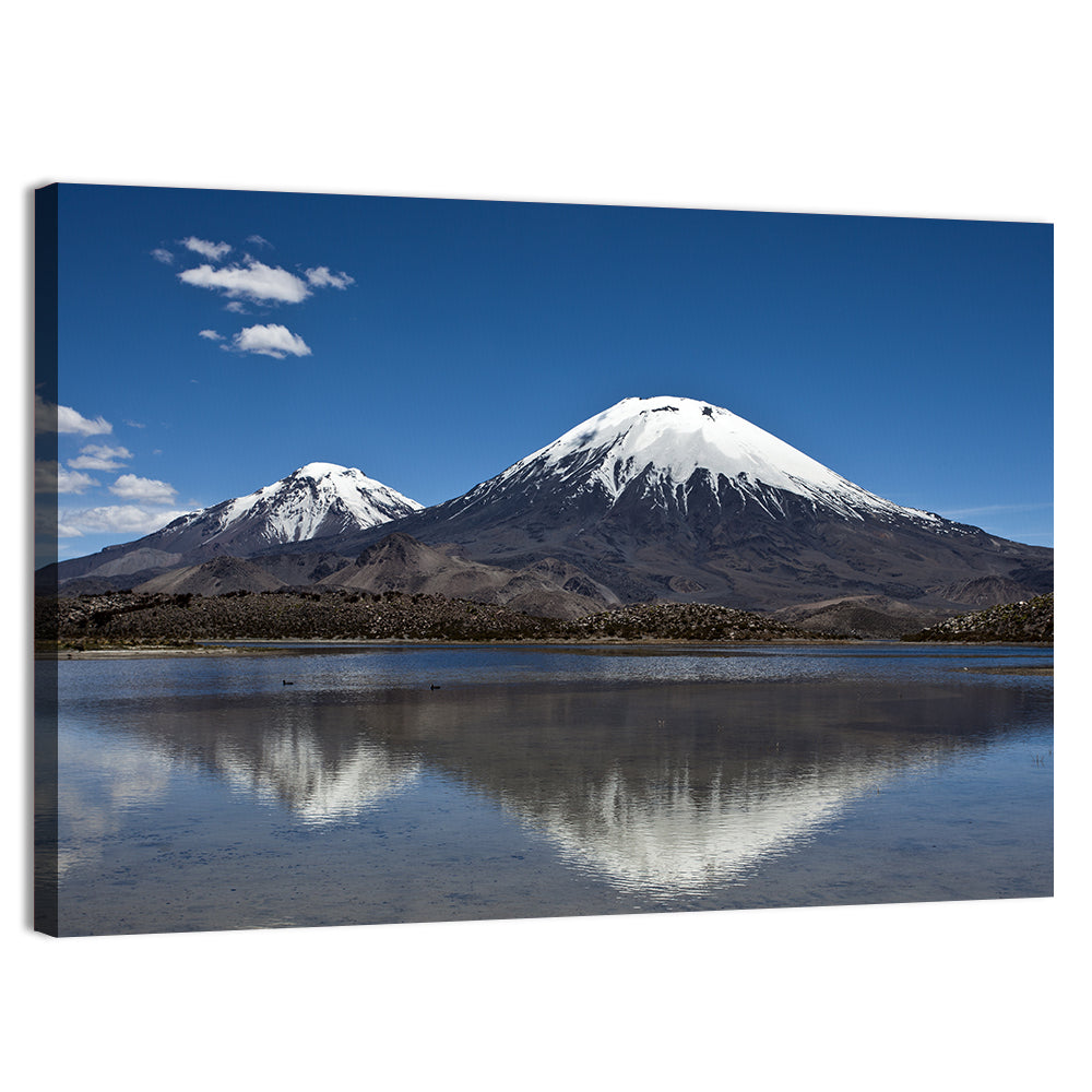 Parinacota Volcano Reflection Wall Art
