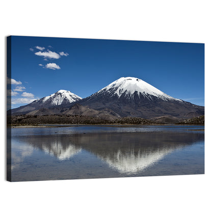 Parinacota Volcano Reflection Wall Art
