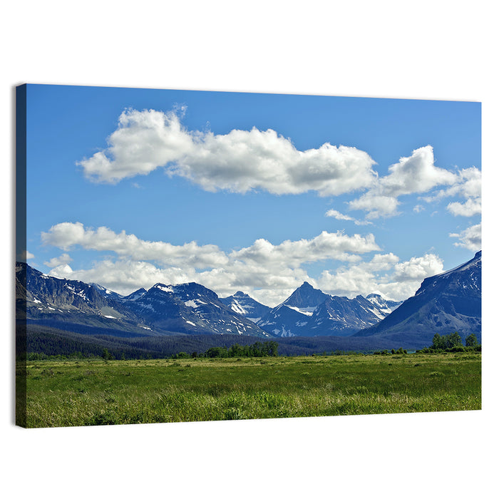 Montana Rocky Mountains Wall Art as a canvas print