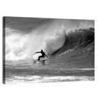 Surfer Riding a Large Wave Wall Art