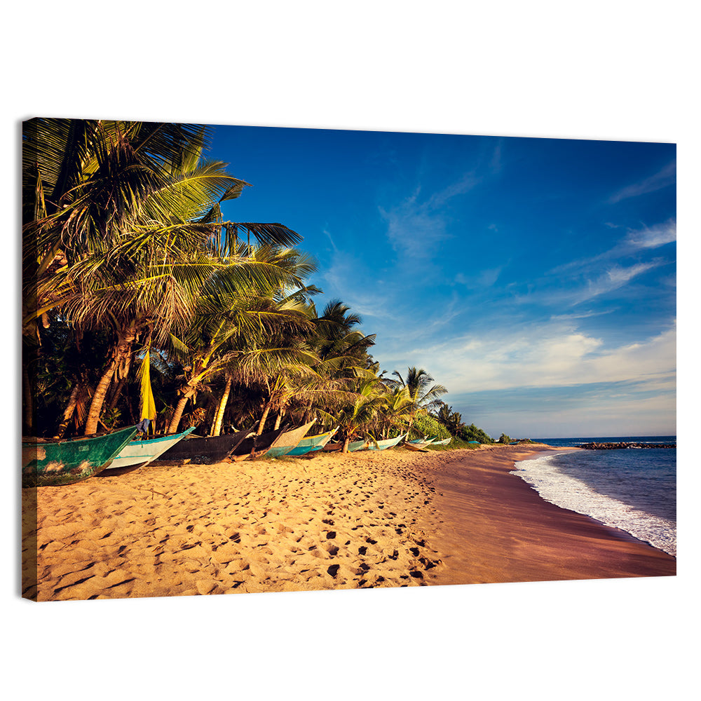 Mirissa Beach Morning Light Wall Art