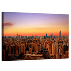 Kuwait City Skyline at Dusk Wall Art