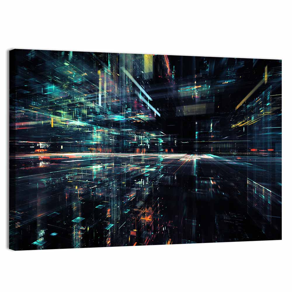 Digital Speed Corridor Wall Art