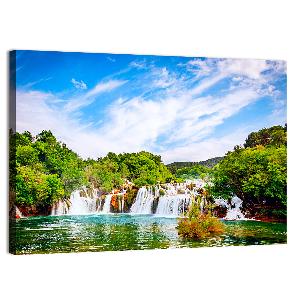 Skradinski Buk Waterfall, Krka Wall Art, canvas print, landscape
