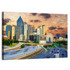 Atlanta Downtown Skyline Wall Art