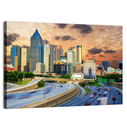 Atlanta Downtown Skyline Wall Art
