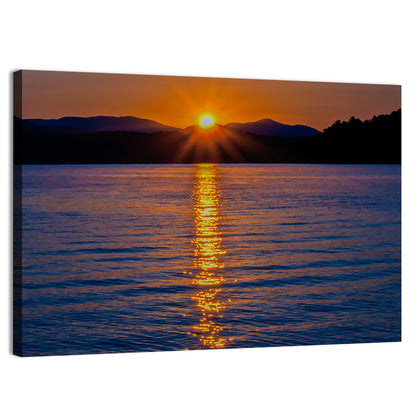 Lake Jocassee Golden Sunrise Wall Art