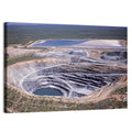 Aerial Open Pit Uranium Mine Wall Art