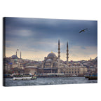 Istanbul Skyline with New Mosque Wall Art