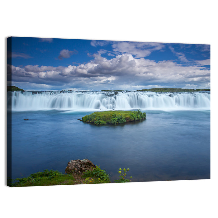 Faxi Waterfall Long Exposure Wall Art as a canvas print