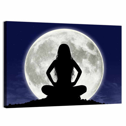 Young Woman Meditating Wall Art
